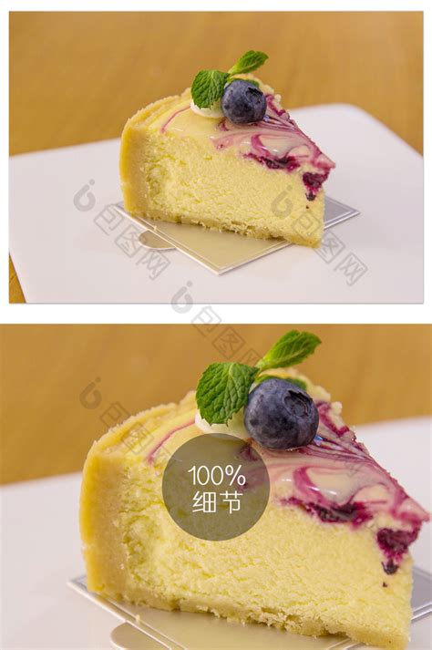 蓝莓蛋糕摄影图高清摄影大图-千库网