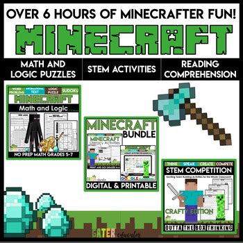 Image result for Minecraft Math Activities