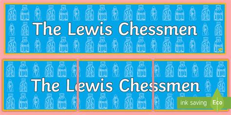 The Lewis Chessmen Display Banner
