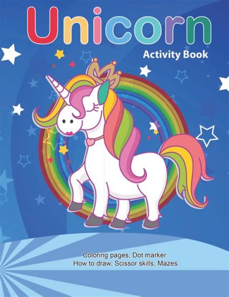 Unicorn Activity Book Coloring Pages Dot Marker How To Draw ...