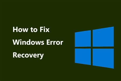 Windows Error Recovery Screen 的图像结果