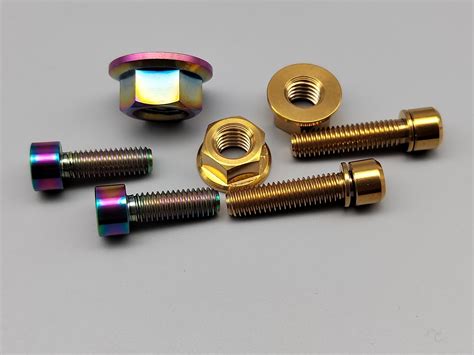 Titanium Disc Brake Rota Bolts in Different Colors Titanium Screws ...