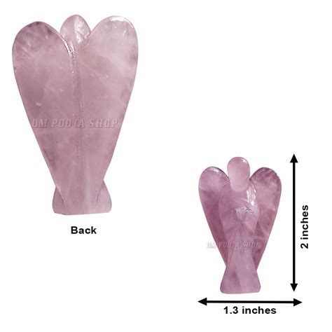 Angel in Natural Rose Quartz Size Buy online