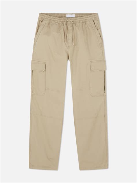 Men's Tan Utility Cargo Pants | Primark