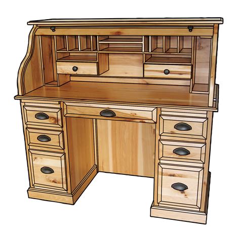 Roll Top Computer Desk 的图像结果