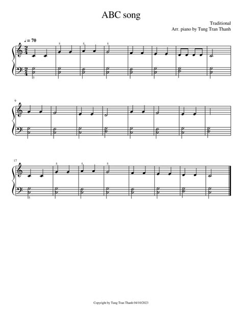 ABC song-piano | PDF