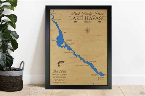 Lake Havasu, Arizona Map by Waypoint Maps | Detailed Lake Guide