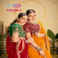 VIPUL AMAIRA VOL 2 WHOLESALE CHIFFON LUXURIOUS STYLE INDIAN SAREES FOR ...