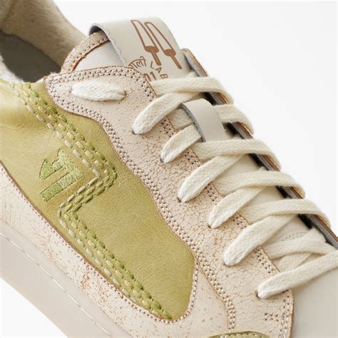 Gully Number 001 | Kulfi Pista Green & White Leather Sneakers | Shoes ...