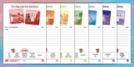 The Boy and the Rainbow Word Mat