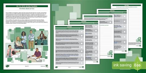 EAL TA / HLTA Job Role Checklists (teacher made) - Twinkl