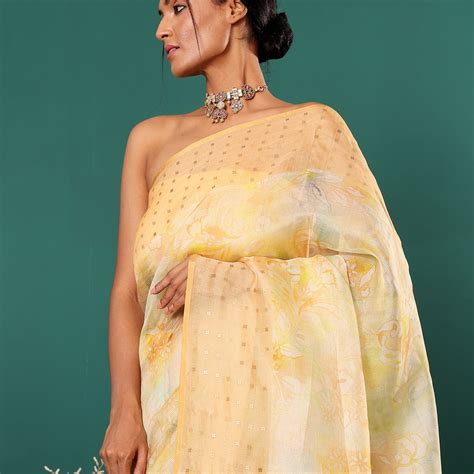 Handwoven Tissue Moonga Floral Silk Saree – Ikkat Door