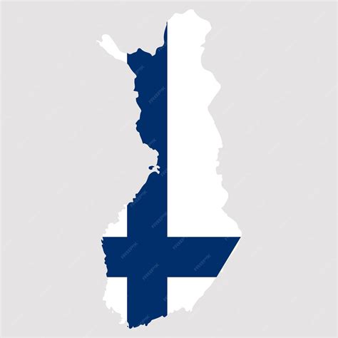 Premium Vector | Map of Finland Finnish flag Symbol of Finland