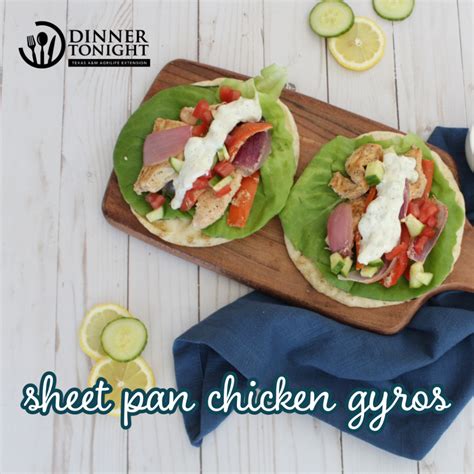 Chicken Gyro Sheet Pan Meal | Dinner Tonight