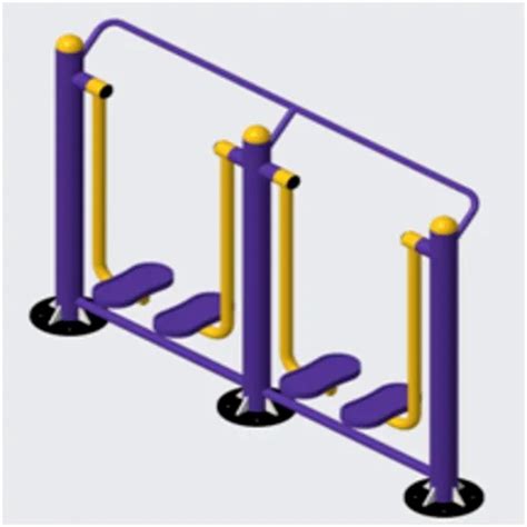 Outdoor Gym Equipments - Double Chest Pressure Outdoor Gym Equipment ...