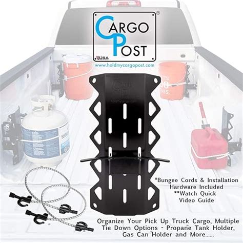 Gas Can Holder for Truck Bed, Tie Down Anchors, Propane Tank Holder ...