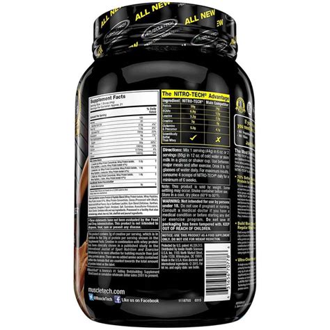 MUSCLETECH NITROTECH PERFORMANCE SERIES 2LB MOCHA CAPPUCHI | India's ...