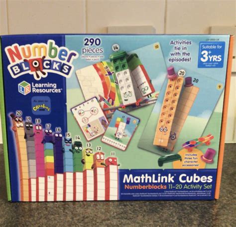 Learning Resources MathLink Cubes Numberblocks 11-20 Activity Set ...