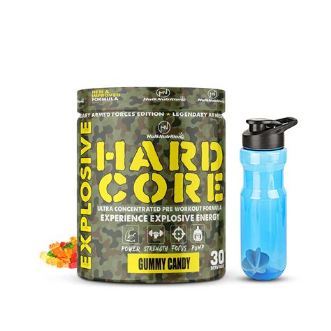 Buy Hulktion Hardcore Pre-Workout Supplement, Energy Drink with ...