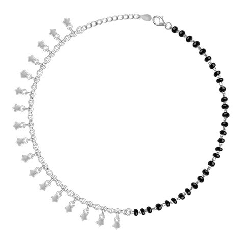 GIVA 925 Silver Unique Vibe Anklet,single | Rakhi Rakshabandhan Gift ...