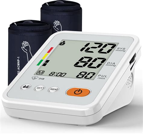 Amazon.com: Blood Pressure Monitors for Home Use with 2 Size Cuff (22-42cm & 38-55cm), Blood ...