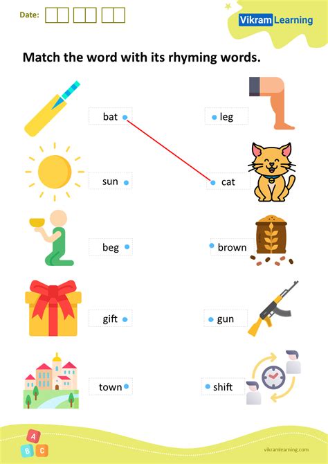 Rhyming Words List For Kindergarten Pdf - Free Printable Download