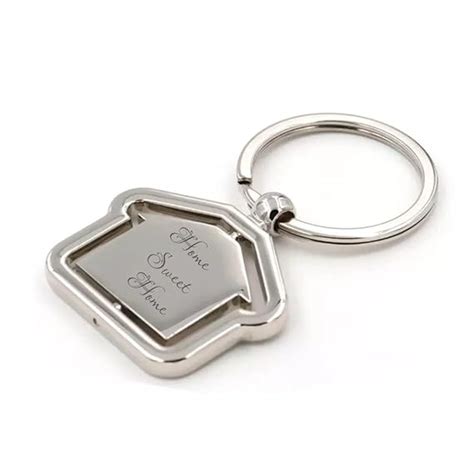 Giftana Home Sweet Home Keychain for Men and Women/ Home Shape Rotating ...