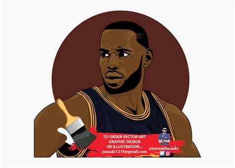 Lebron James Clipart Cartoon - Lebron James Vector Art , Free ...