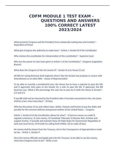 Image result for Cdfm Module 1 Exam Preparation