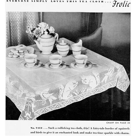 Image result for Free Filet Crochet Tablecloth Patterns