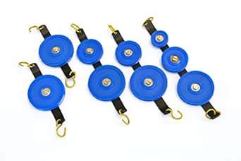 Eisco Labs Set of 5 Plastic Pulleys in Tandem, Low Friction : Amazon.in ...