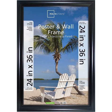 Mainstays 24" x 36" Wide Poster & Wall Frame, Black - Walmart.com