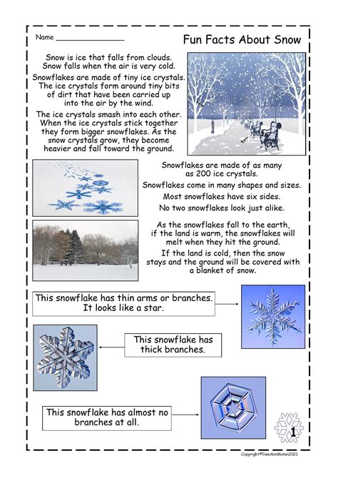 Snowflake Facts For Kindergarteners at Donald Bryan blog