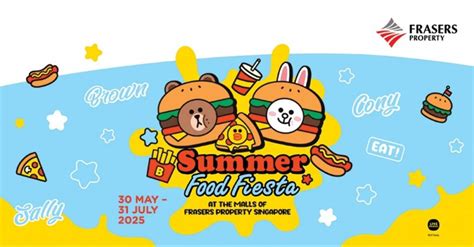 Frasers Property Singapore with the LINE FRIENDS: Summer Food Fiesta ...