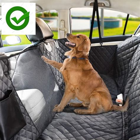 KOZI PET Water Proof Technology Tafta Black Fabric Car Seat Cover for ...