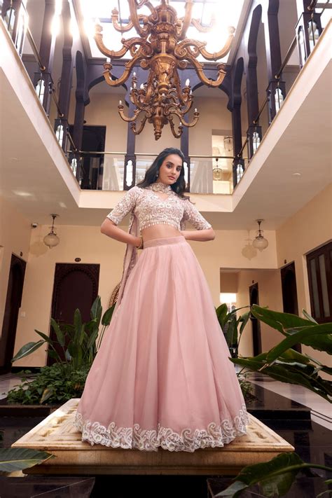 Desinger Weone Silk Sequins Embroidery Lengha Choli – Vika Fab