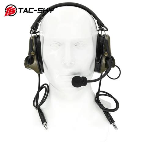Buy Dual Channel COMTAC III Tactical Headset + for PELTOR 6 Pin PTT ...
