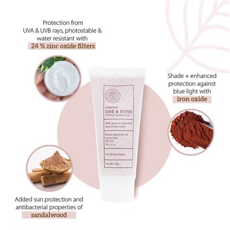 One & Done Tinted Sunblock| Broad Spectrum, SPF 35 | Tinted mineral ...