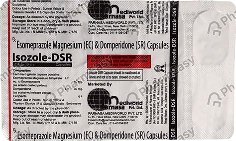 Isozole Dsr Strip Of 10 Capsules: Uses, Side Effects, Price & Dosage ...
