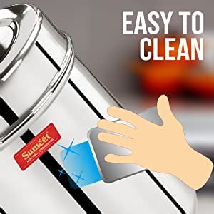 Buy Sumeet Stainless Steel Vertical Canisters/Ubha Dabba/Storage ...