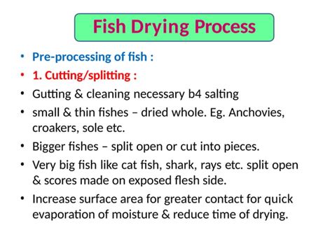 Image result for Example of Fish Using Dehydration Method