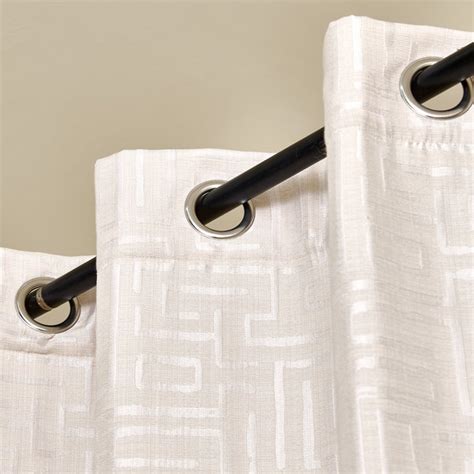 Buy Morris Maze Set of 2 Jacquard Light Filtering Door Curtains from ...