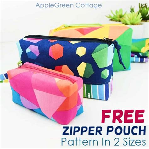Zipper Pouch Pattern 的图像结果