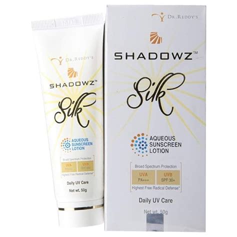 Shadowz Silk Sunscreen Lotion SPF 30+ PA+++, 50 gm ஹிந்தியில் பயன்கள் ...