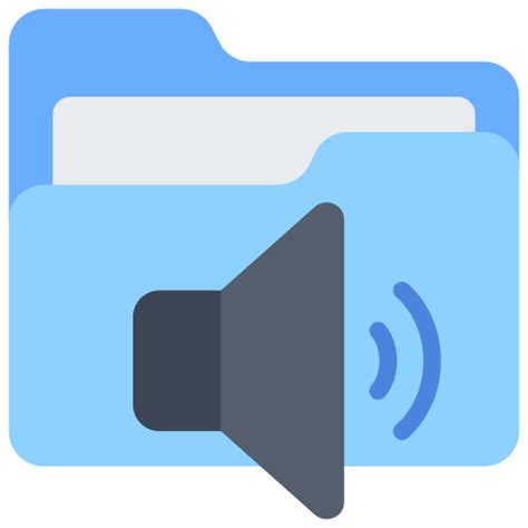 Audio folder - Free interface icons