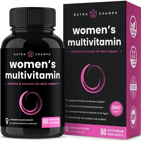 Buy NutraChamps Women's Daily Multi Supplement - Vegan s with Biotin, s ...