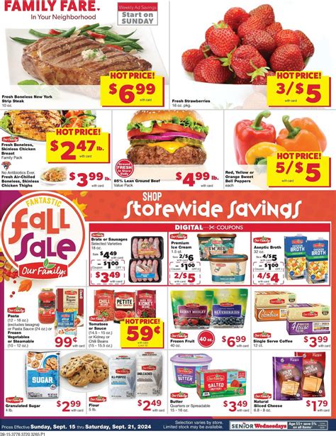 Family Fare Weekly Ad from September 15