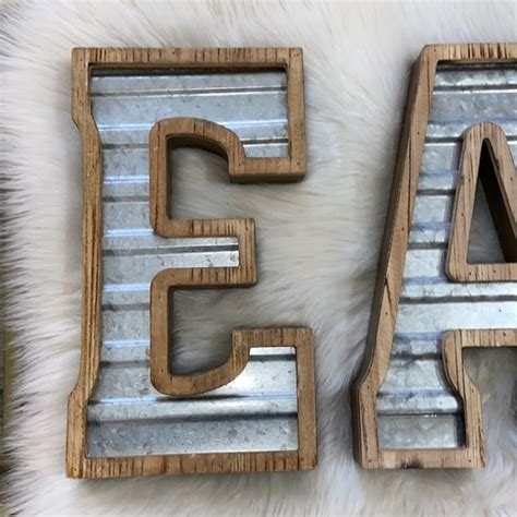 Hobby Lobby | Accents | Hobby Lobby Wood And Tin Letter Eat Wall ...