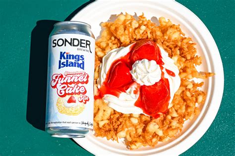 2023 Kings Island Sonder Brewing Strawberry Funnel Cake Beer - FUN Food ...