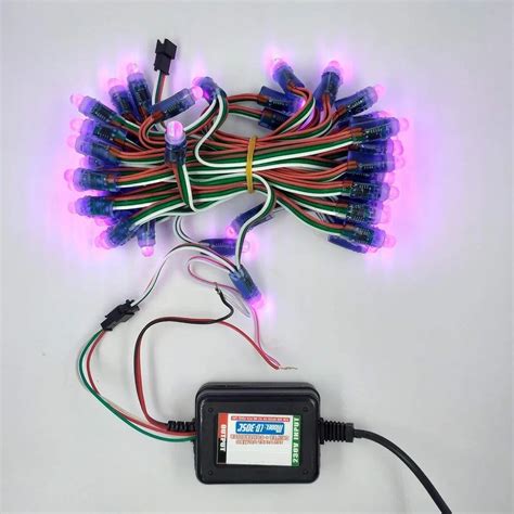 LED & COB Lights - 50 Bulb Pixel LED Chain Multicolor RGB LED Pixel ...